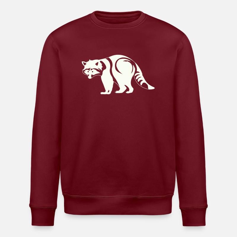 Raton laveur - Sweat bio ROLLER Stanley/Stella Unisexe - bordeaux