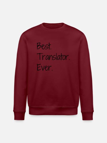 Übersetzer / Übersetzerin / Übersetzung / - Stanley/Stella Unisex Bio-Sweatshirt ROLLER - Burgunderrot