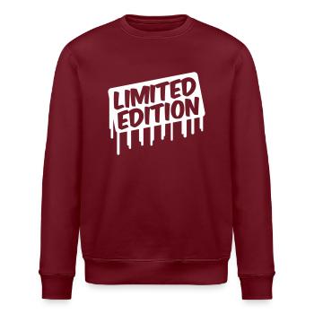 Limited Edition - Stanley/Stella ROLLER Unisex Organic Sweatshirt - burgundy - Front - Nik (191cm)