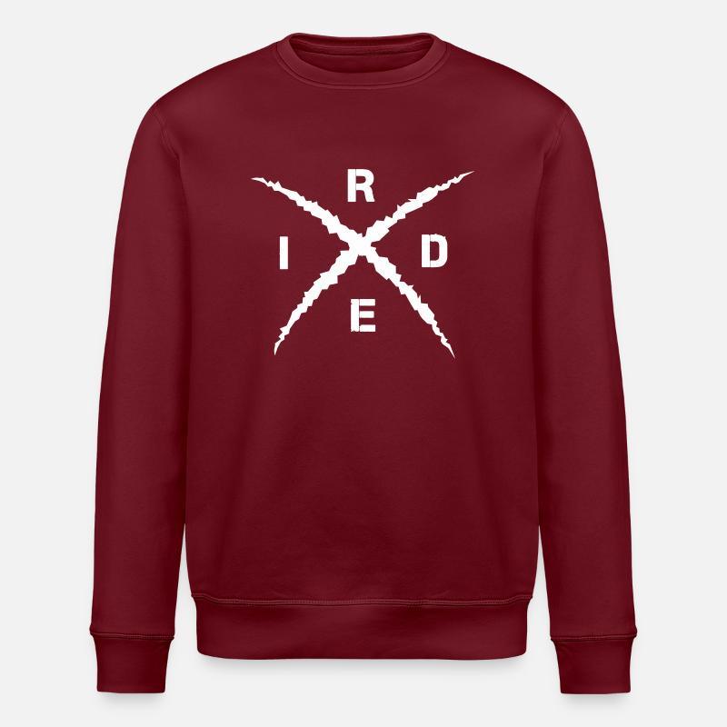Ride - Stanley/Stella ROLLER Unisex Organic Sweatshirt - burgundy