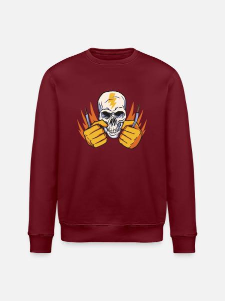 Elektriker Beruf Design - Stanley/Stella Unisex Bio-Sweatshirt ROLLER - Burgunderrot