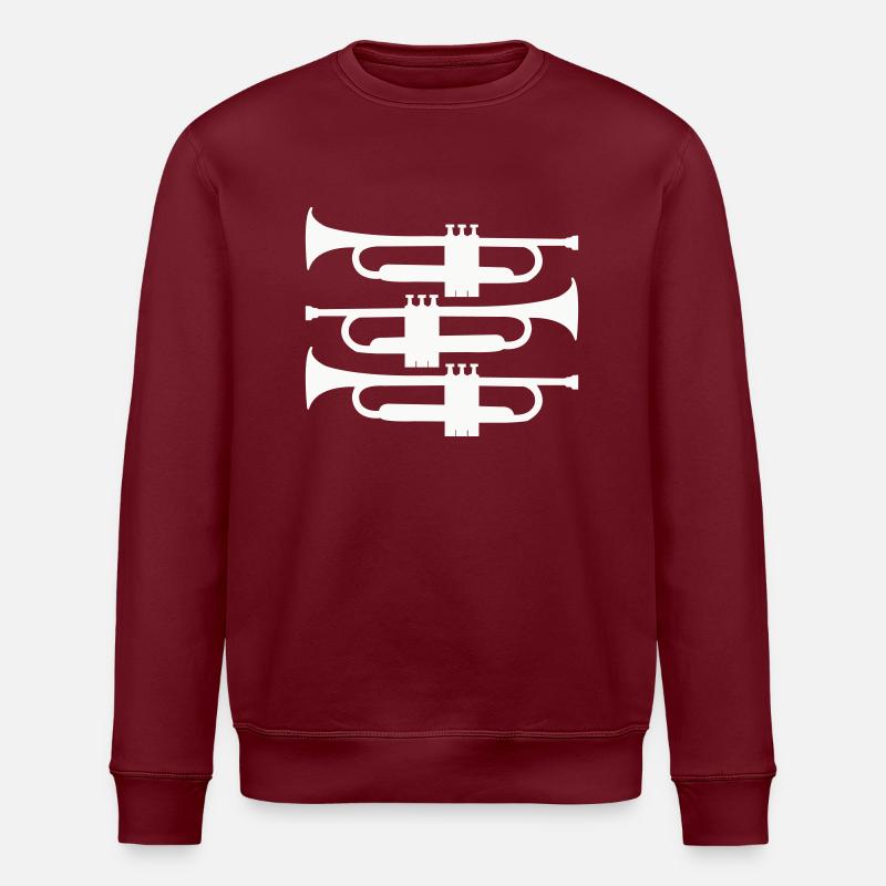 trompeten - Stanley/Stella Unisex Bio-Sweatshirt ROLLER - Burgunderrot