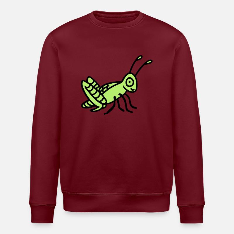 Grasshopper - Stanley/Stella ROLLER Unisex Organic Sweatshirt - burgundy