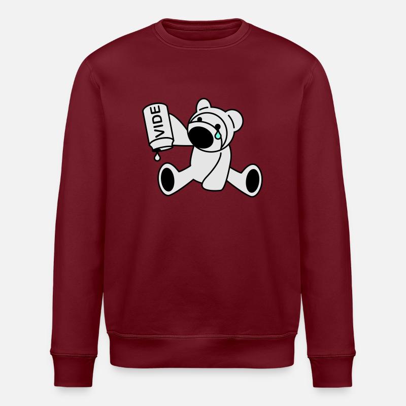 Bärenjunge - Stanley/Stella Unisex Bio-Sweatshirt ROLLER - Burgunderrot