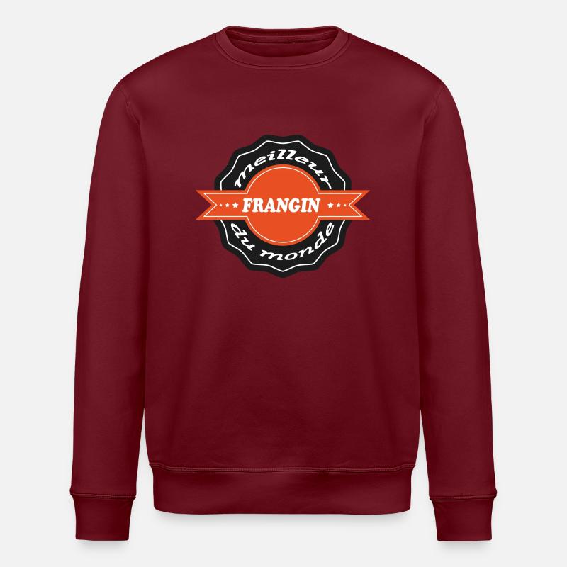 Bester BRUDER - Stanley/Stella Unisex Bio-Sweatshirt ROLLER - Burgunderrot