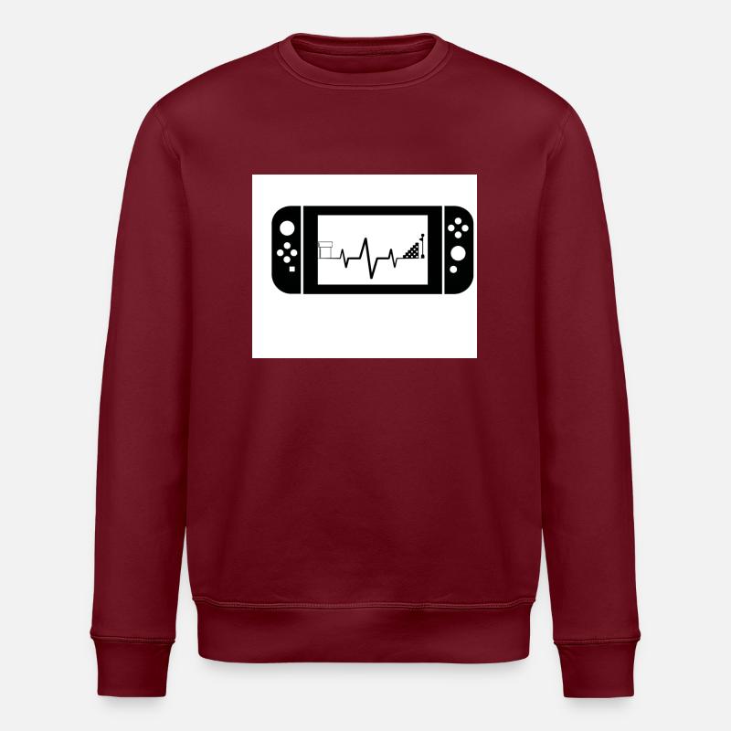 Zocken - Stanley/Stella Unisex Bio-Sweatshirt ROLLER - Burgunderrot