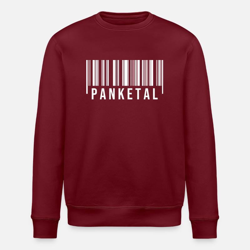 Panketal Strichcode - Stanley/Stella Unisex Bio-Sweatshirt ROLLER - Burgunderrot