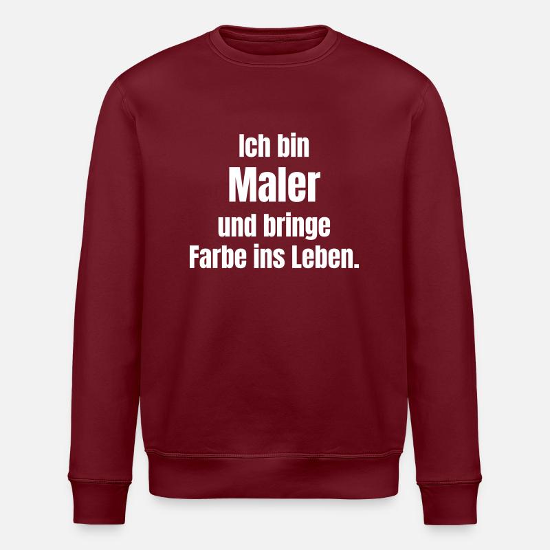 Maler - Stanley/Stella Unisex Bio-Sweatshirt ROLLER - Burgunderrot