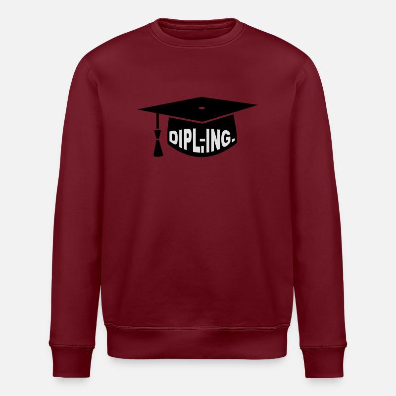 Diplom - Studium - Geschenk - Dipl. Ing. - - Stanley/Stella Unisex Bio-Sweatshirt ROLLER - Burgunderrot