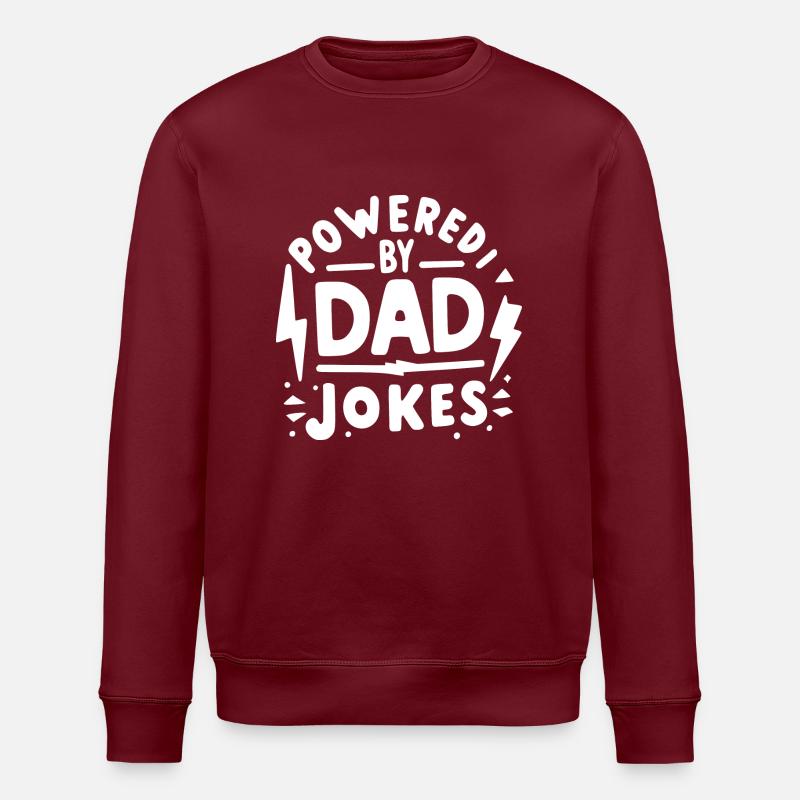 Propulsé par Dad Jokes - Sweat bio ROLLER Stanley/Stella Unisexe - bordeaux