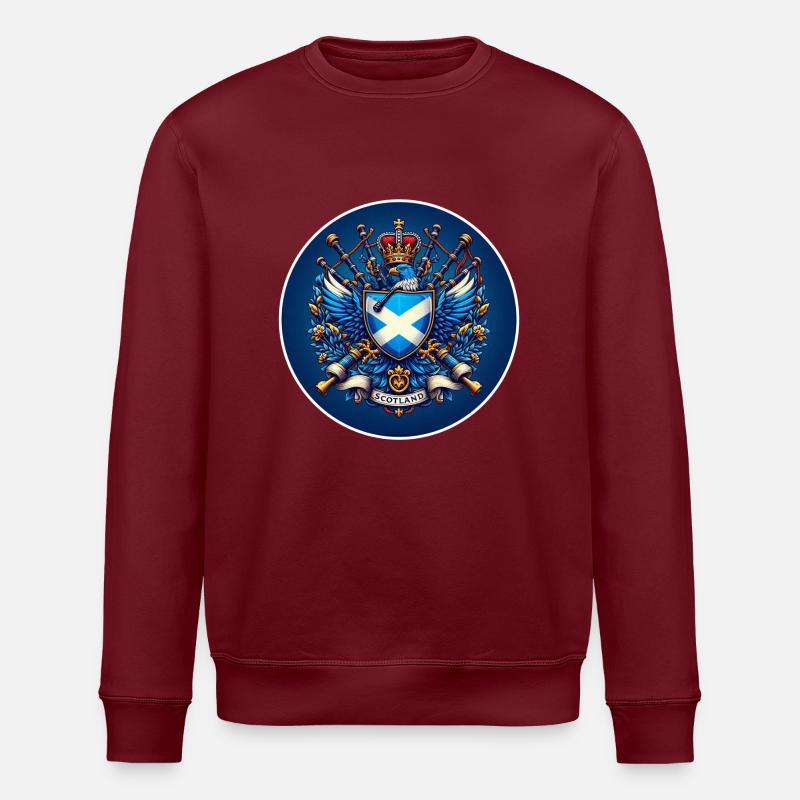 Scotland Logo - Stanley/Stella Unisex Bio-Sweatshirt ROLLER - Burgunderrot