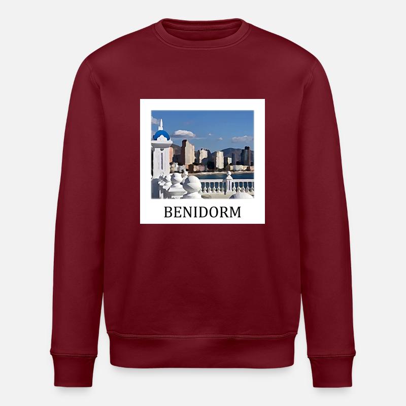 Benidorm - Sweat bio ROLLER Stanley/Stella Unisexe - bordeaux