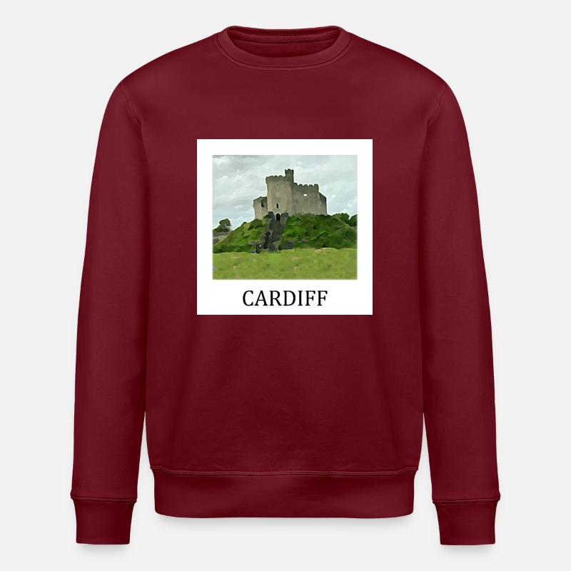 Cardiff - Stanley/Stella Unisex Bio-Sweatshirt ROLLER - Burgunderrot