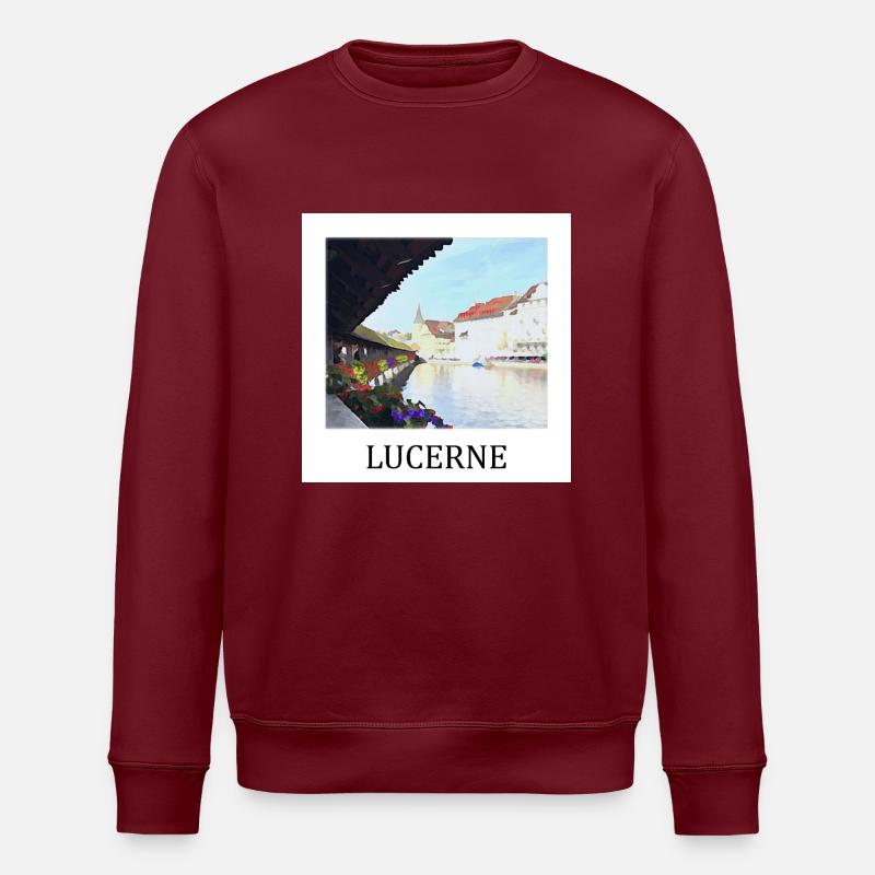 Luzerne - Sweat bio ROLLER Stanley/Stella Unisexe - bordeaux