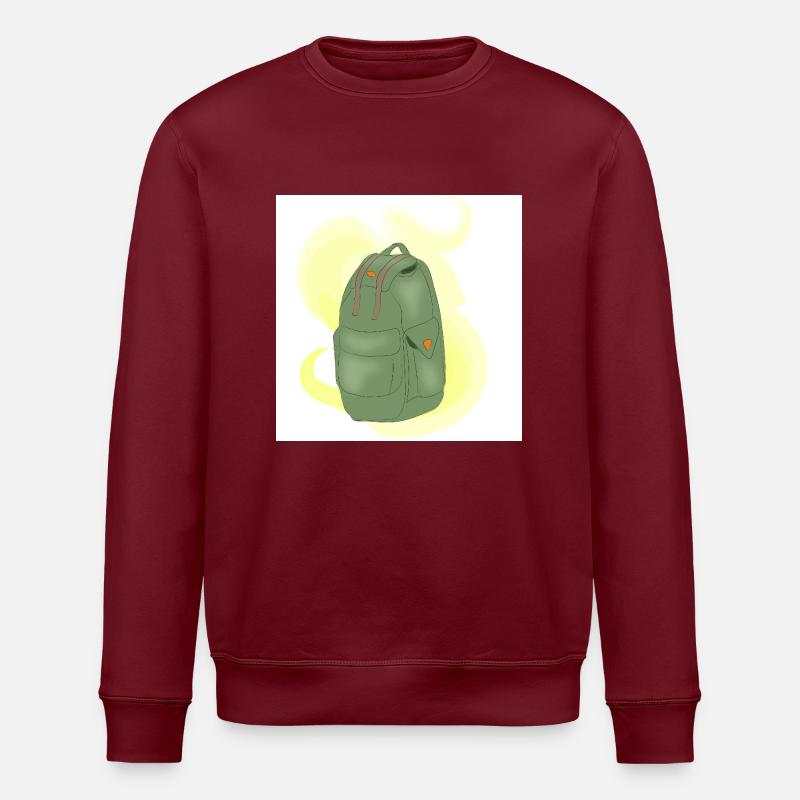 Mountain backpack - Stanley/Stella ROLLER Unisex Organic Sweatshirt - burgundy