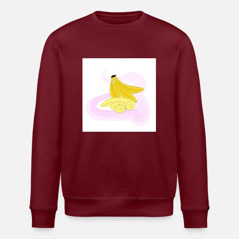 Bananen - Stanley/Stella Unisex Bio-Sweatshirt ROLLER - Burgunderrot