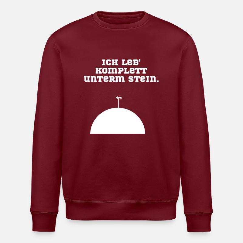 Stein Patrick Stern - Stanley/Stella Unisex Bio-Sweatshirt ROLLER - Burgunderrot