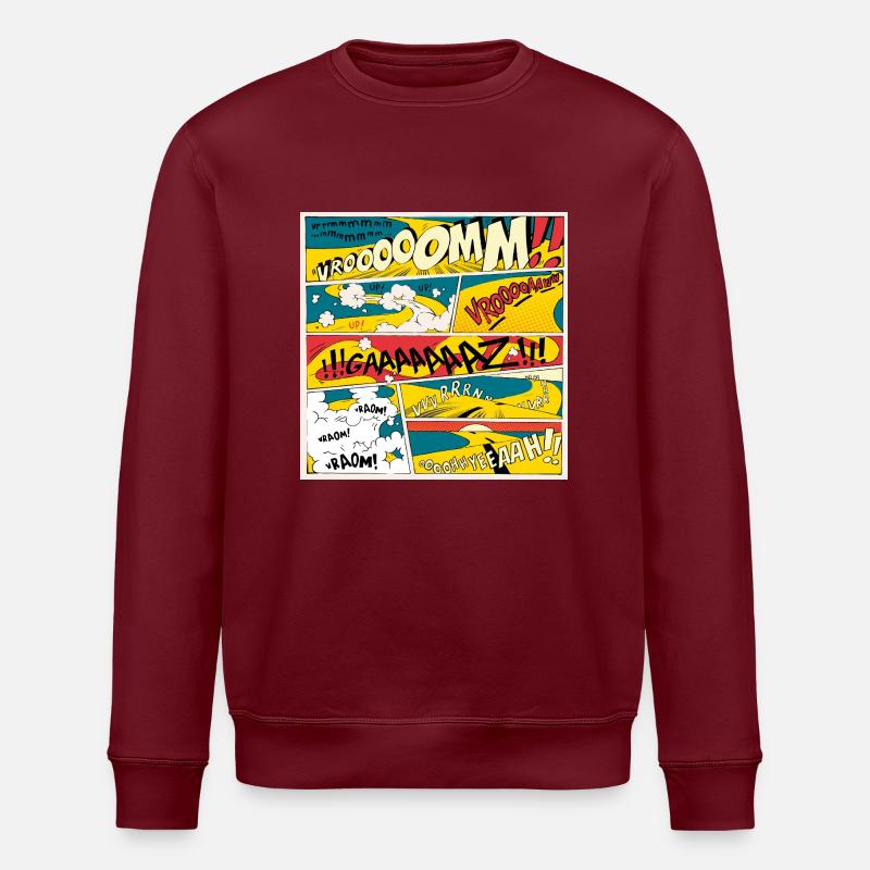 VROUM - Sweat bio ROLLER Stanley/Stella Unisexe - bordeaux