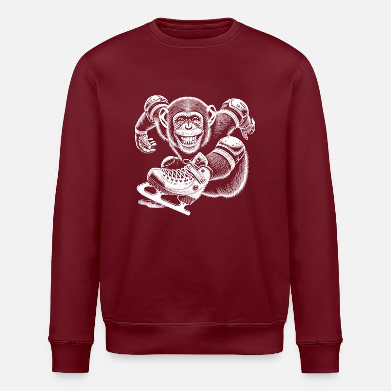 Skating - Stanley/Stella ROLLER Unisex Organic Sweatshirt - burgundy