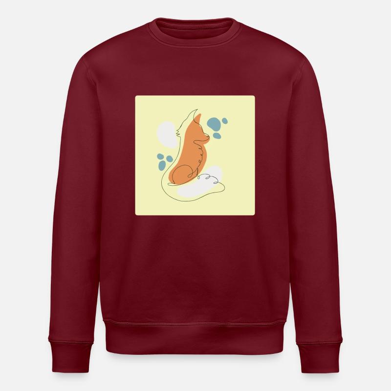 Fox - Stanley/Stella ROLLER Unisex Organic Sweatshirt - burgundy