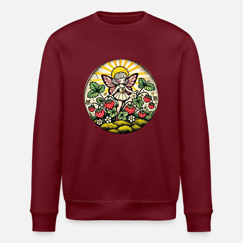 Fée Fée Fraise - Sweat bio ROLLER Stanley/Stella Unisexe - bordeaux