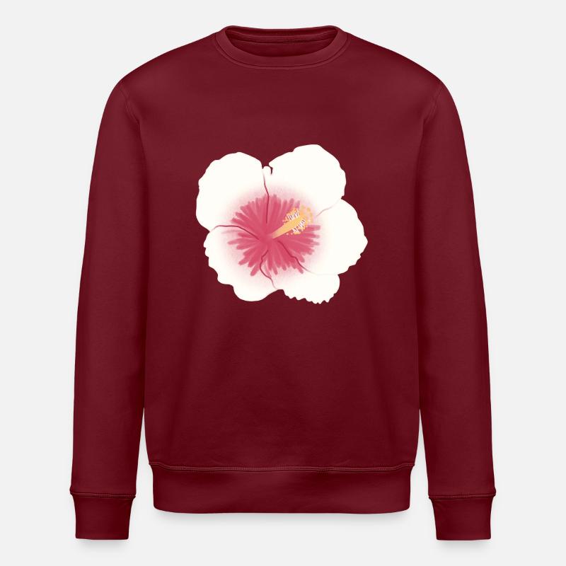 fleur d’hibiscus - Sweat bio ROLLER Stanley/Stella Unisexe - bordeaux