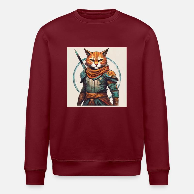 Catwarrior - Stanley/Stella Unisex Bio-Sweatshirt ROLLER - Burgunderrot