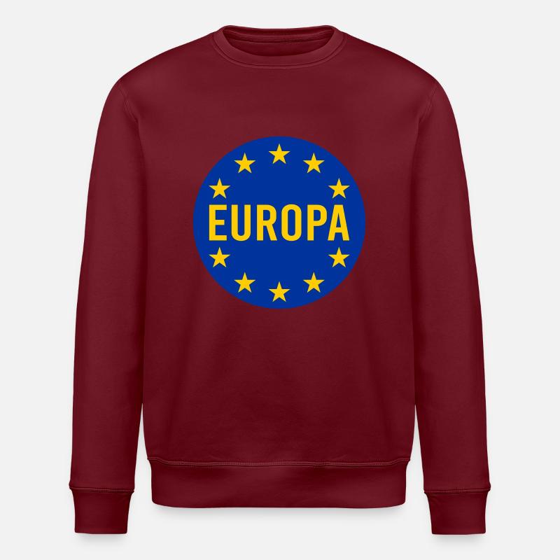 Europa - Stanley/Stella Unisex Bio-Sweatshirt ROLLER - Burgunderrot