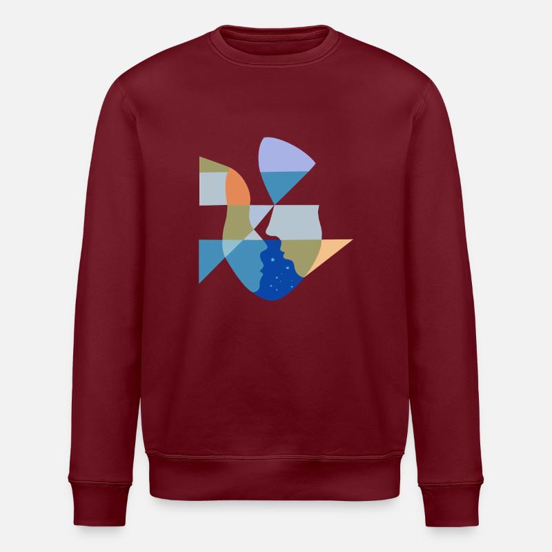 Celestial Connection - Stanley/Stella Unisex Bio-Sweatshirt ROLLER - Burgunderrot