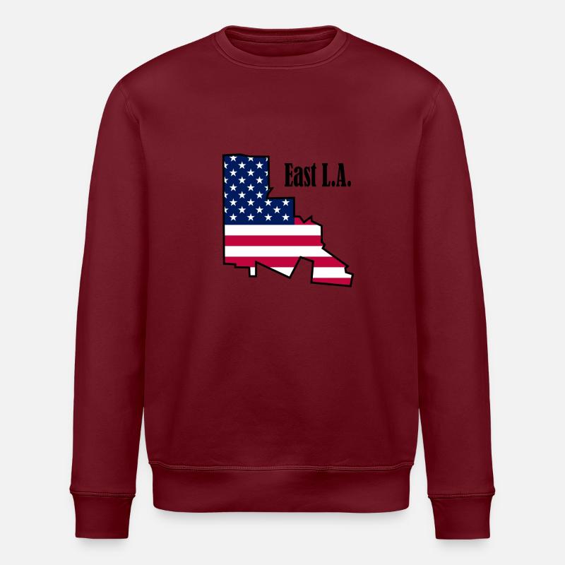 Est de Los Angeles - Sweat bio ROLLER Stanley/Stella Unisexe - bordeaux