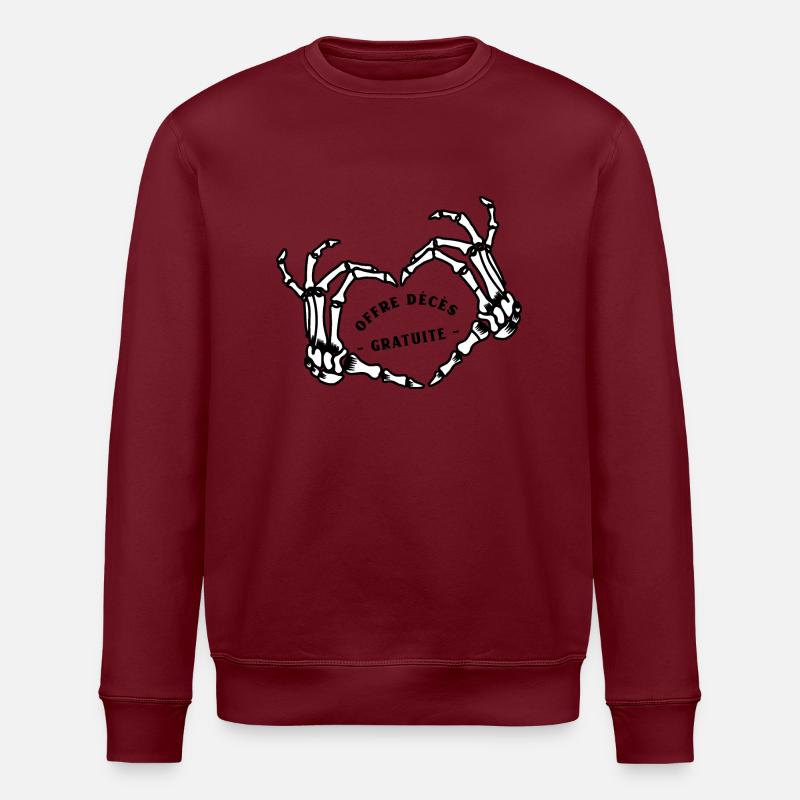 OFFRE DÉCÈS GRATUITE ! - Sweat bio ROLLER Stanley/Stella Unisexe - bordeaux