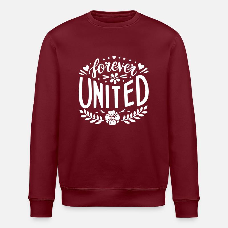 Für immer vereint - Stanley/Stella Unisex Bio-Sweatshirt ROLLER - Burgunderrot