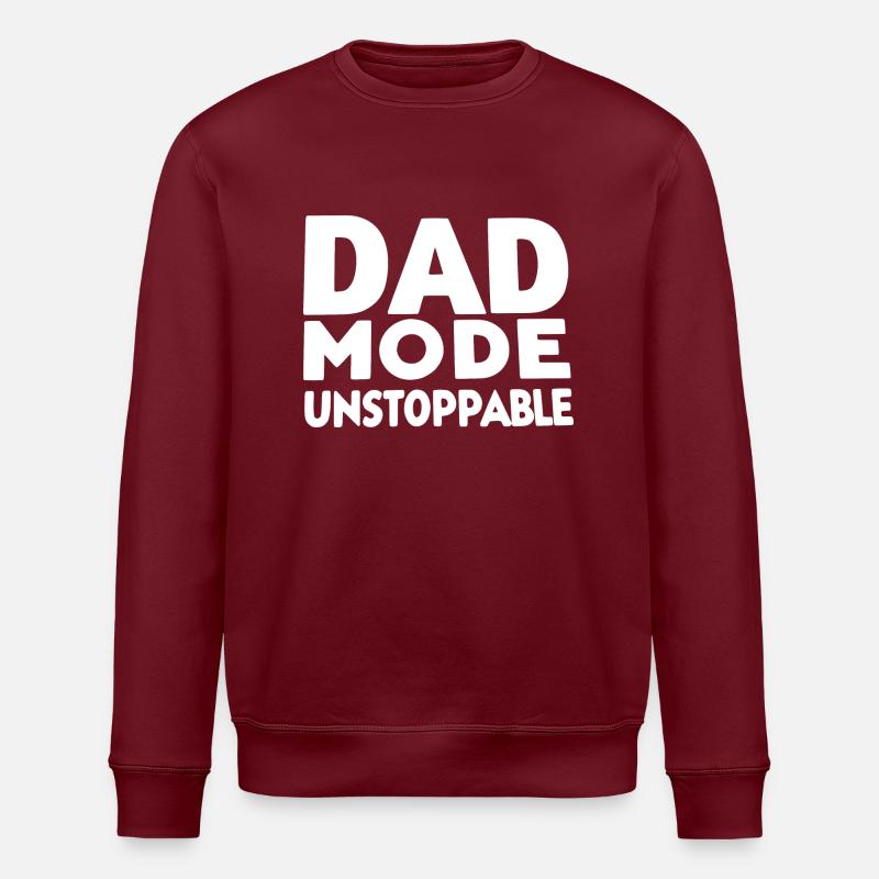 Mode papa imparable - Sweat bio ROLLER Stanley/Stella Unisexe - bordeaux