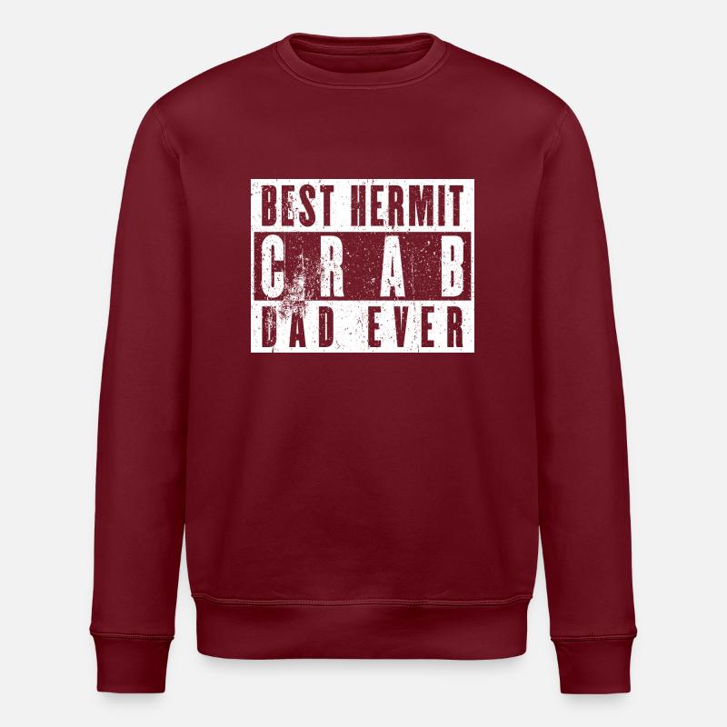 Fierté du père bernard-l’ermite - Sweat bio ROLLER Stanley/Stella Unisexe - bordeaux