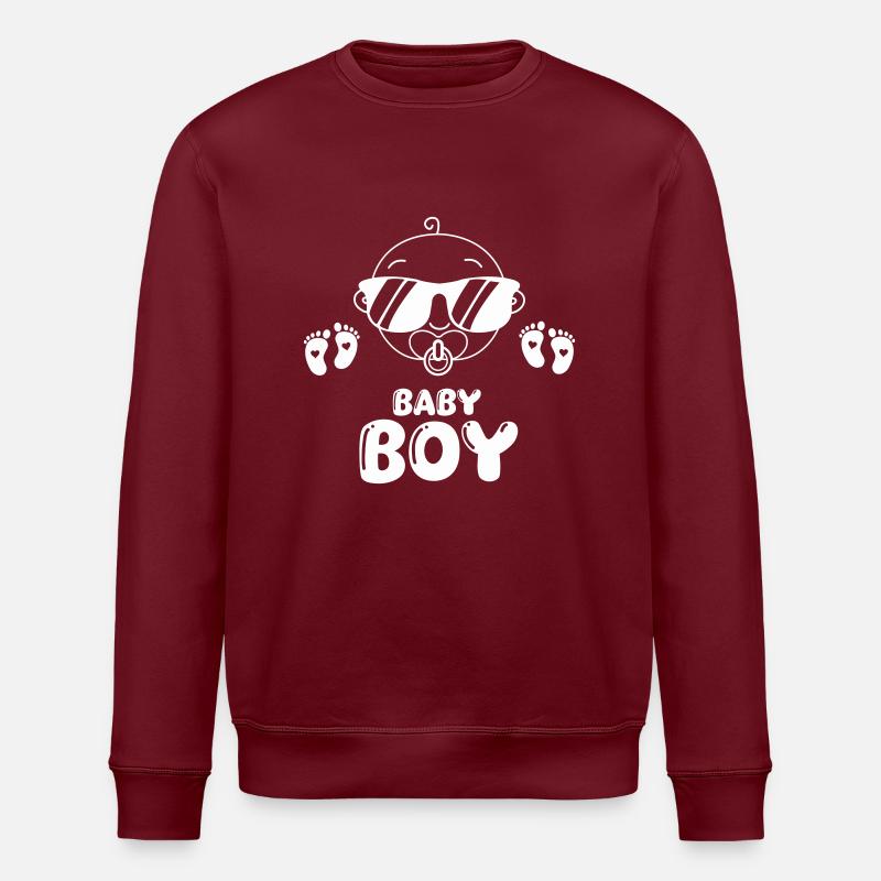 baby boy - Stanley/Stella Unisex Bio-Sweatshirt ROLLER - Burgunderrot