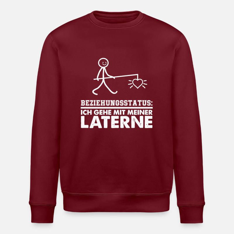 meine laterne 01 - Stanley/Stella Unisex Bio-Sweatshirt ROLLER - Burgunderrot