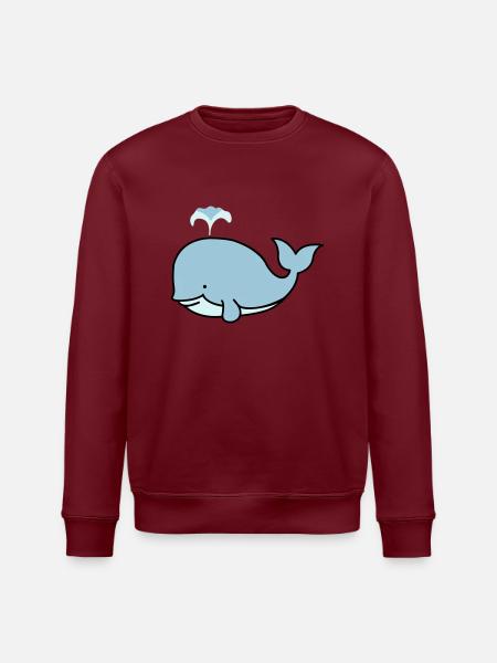 suesser_wal_02 - Stanley/Stella ROLLER Unisex Organic Sweatshirt - burgundy
