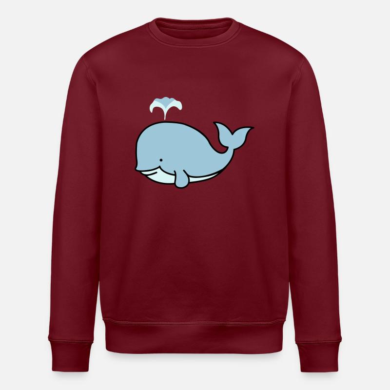 suesser_wal_02 - Stanley/Stella ROLLER Unisex Organic Sweatshirt - burgundy