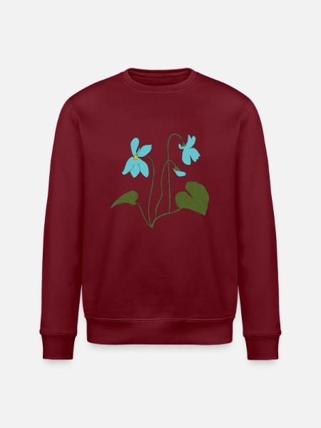 veilchen türkis - Stanley/Stella Unisex Bio-Sweatshirt ROLLER - Burgunderrot
