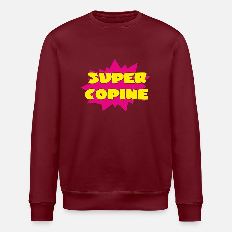 SUPER FREUNDIN - Stanley/Stella Unisex Bio-Sweatshirt ROLLER - Burgunderrot