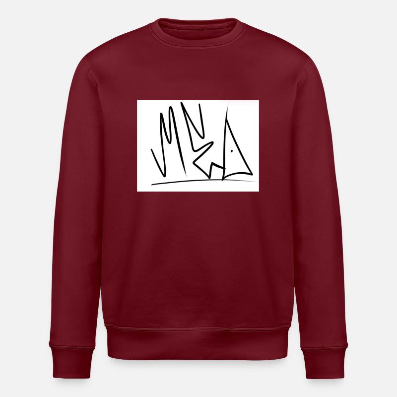 Graffiti - Stanley/Stella Unisex Bio-Sweatshirt ROLLER - Burgunderrot