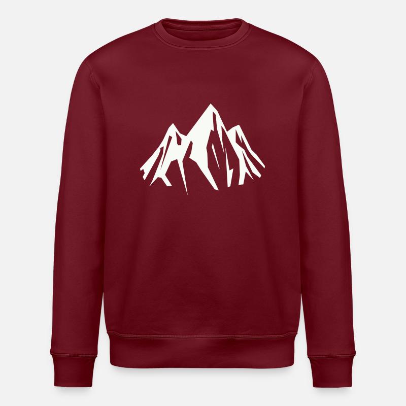 berge - Stanley/Stella Unisex Bio-Sweatshirt ROLLER - Burgunderrot