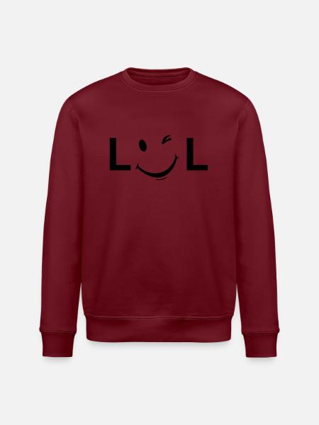 LOL Unisex - Stanley/Stella Unisex Bio-Sweatshirt ROLLER - Burgunderrot