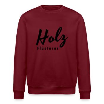 holz flüsterer - Stanley/Stella Unisex Bio-Sweatshirt ROLLER - Burgunderrot - Vorne - Nik (191cm)