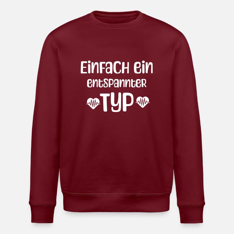 Entspannter Typ - Stanley/Stella Unisex Bio-Sweatshirt ROLLER - Burgunderrot