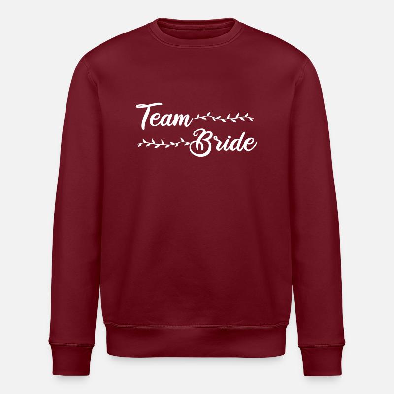 team bride - Stanley/Stella Unisex Bio-Sweatshirt ROLLER - Burgunderrot