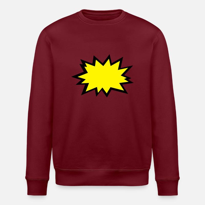 Kapow - Stanley/Stella Unisex Bio-Sweatshirt ROLLER - Burgunderrot