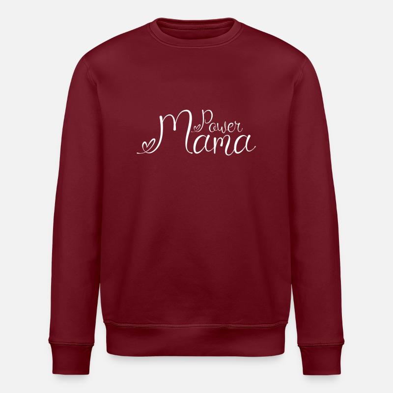 Power Mama White1 - Sweat bio ROLLER Stanley/Stella Unisexe - bordeaux