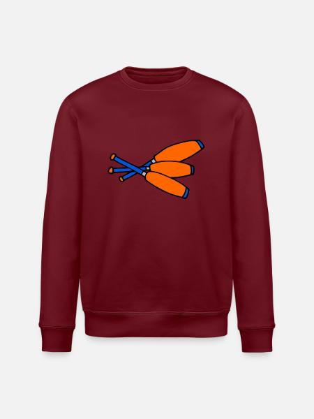 3 Keulen blau orange - Stanley/Stella Unisex Bio-Sweatshirt ROLLER - Burgunderrot