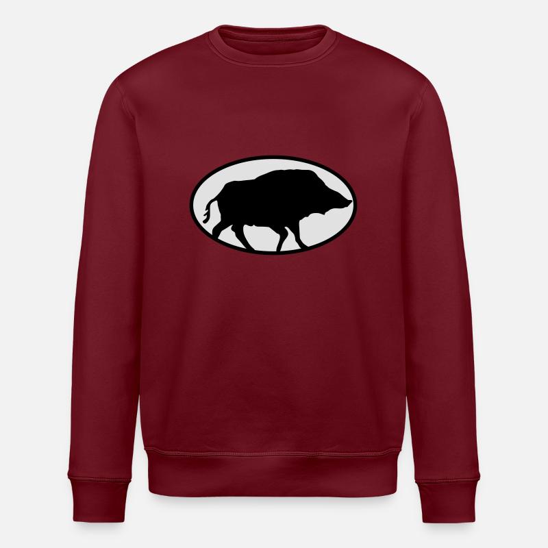 Boar - Sweat bio ROLLER Stanley/Stella Unisexe - bordeaux